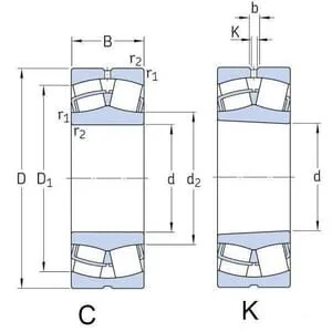 SKF - 750022320 - Spherical Roller Bearing