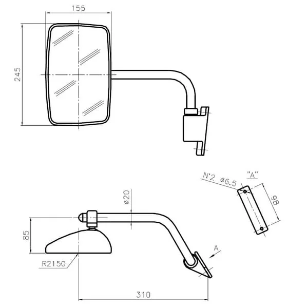 Smat Nord - 6153001 - Mirror Complete