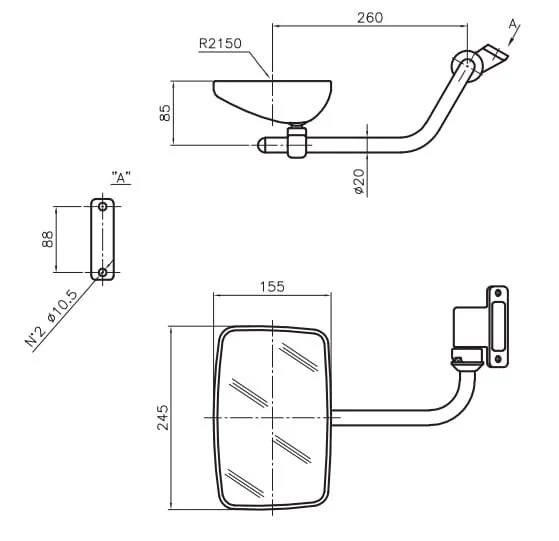 Smat Nord - 6154001 - Mirror Complete