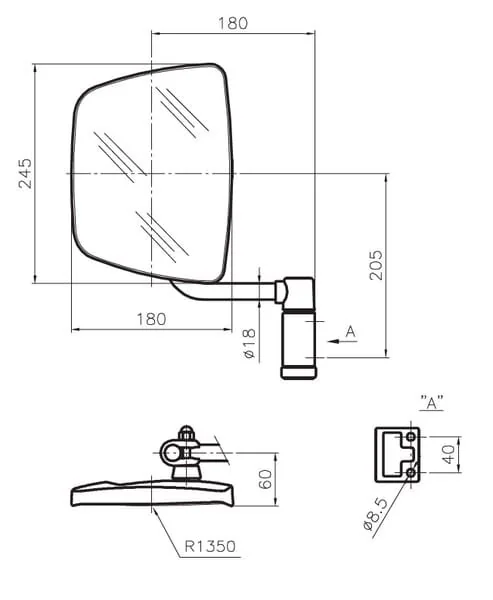 Smat Nord - 6169001 - Mirror Complete