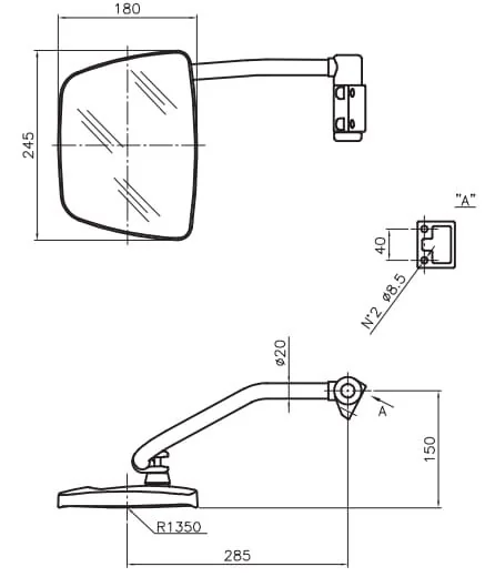 Smat Nord - 6415000 - Mirror Complete