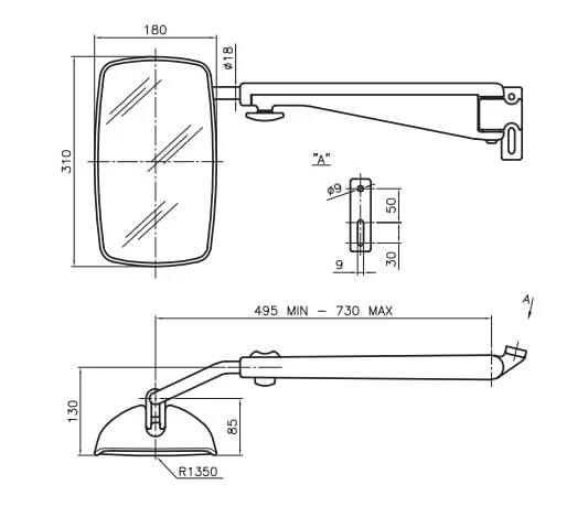 Smat Nord - 6421000 - Mirror Complete