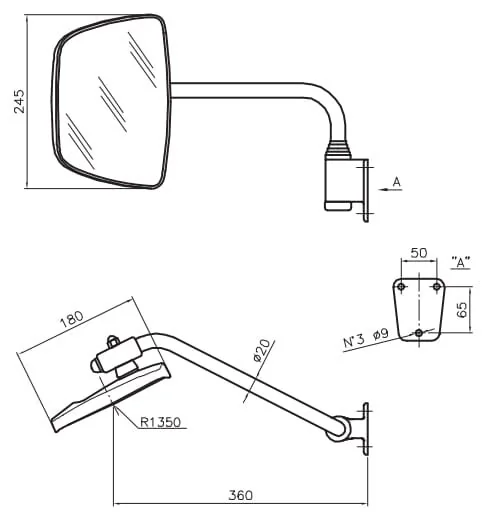 Smat Nord - 6561000 - Mirror Complete