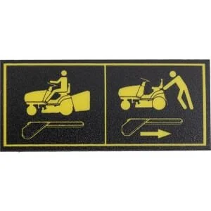 Stiga - 1143708180 - Transmission Unlock Label