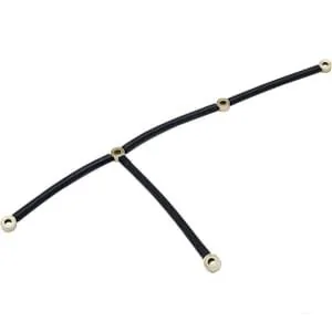 Techpom - 26900080009090 - Fuel Overflow Line, Old Type, For C-385 4 Cylinder