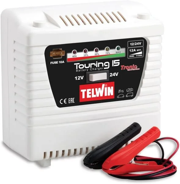 Telwin - 807592TEL - Battery Charger Touring 15 12/24V