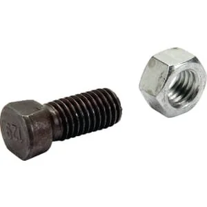 Unbranded - 12UNC35C2F - Plough Bolt+Nut, 1/2x35 12.9