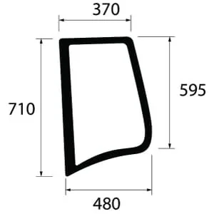 Unbranded - 222812010650N - Side Window