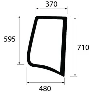 Unbranded - 222812010660N - Side Window