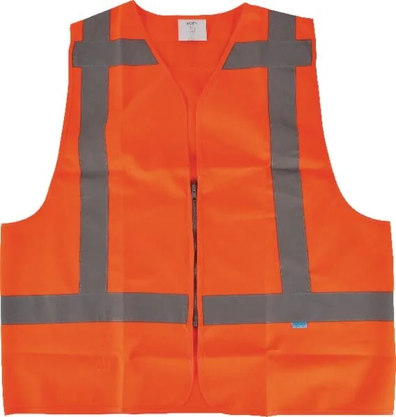Unbranded - 26023706 - Hi-Vis Vest, XL, Orange, Sioen