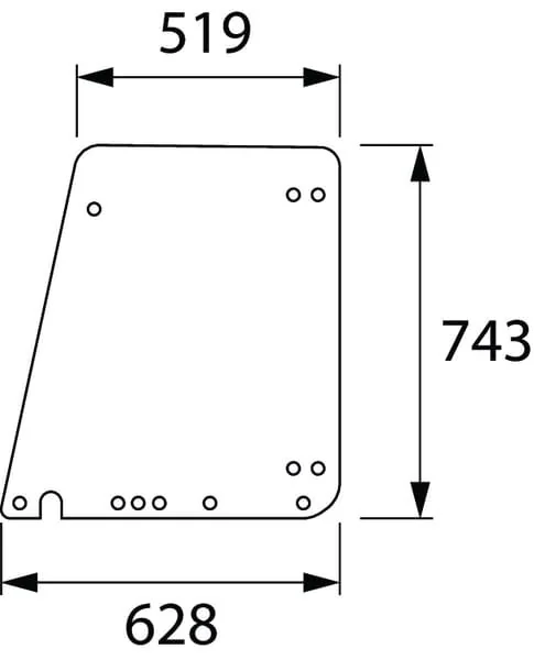 Unbranded - 297810030032N - Door Glass