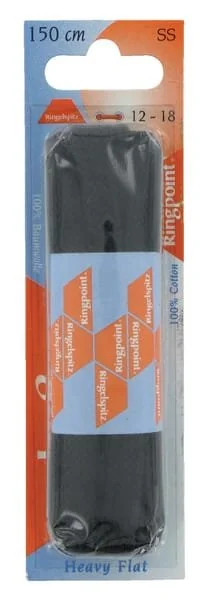 Unbranded - 63150102 - Laces Flat Black 150cm