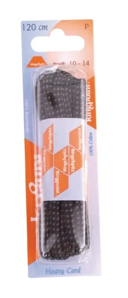 Unbranded - 72120D9614 - Laces Round Black/Grey 120cm