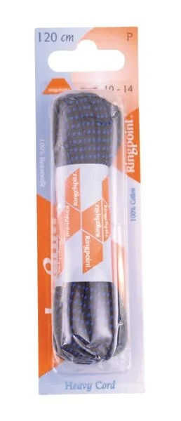 Unbranded - 72120D9788 - Laces Round Black/Blue 120cm