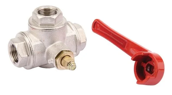 Unbranded - KS312T - 3-way ball valve T 1/2" bi/bi - 8017685000609