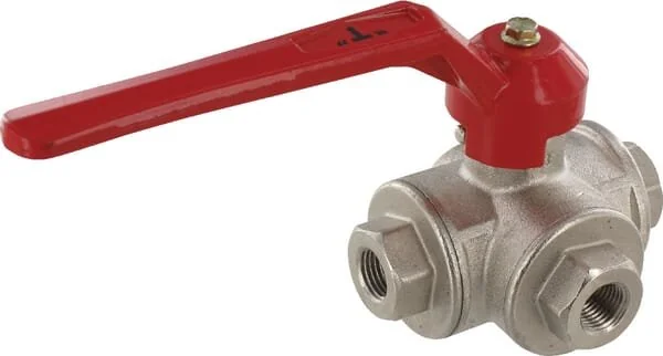 Unbranded - KS314T - 3-way ball valve T 1/4" bi/bi - 8017685000586