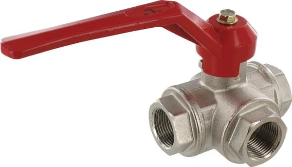 Unbranded - KS334L - 3-way ball valve L 3/4" bi/bi - 8017685000692