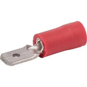 Unbranded - LA9255P001 - Terminal Blade Male, Red, 0.5-1mm²