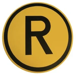 Unbranded - R5068A - Vehicle Speed Sign Plastic R-P