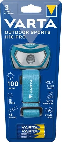 VARTA Consumer Batteries - 16650 - Outdoor Sports Head Light H10