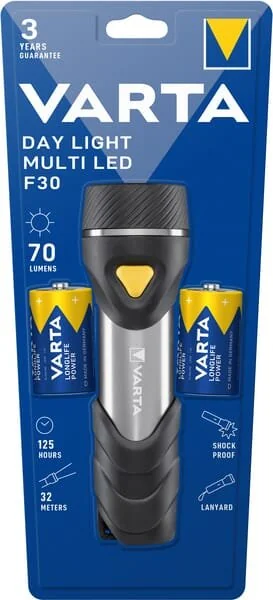 VARTA Consumer Batteries - 17612 - Torch Day Light Multi LED F30