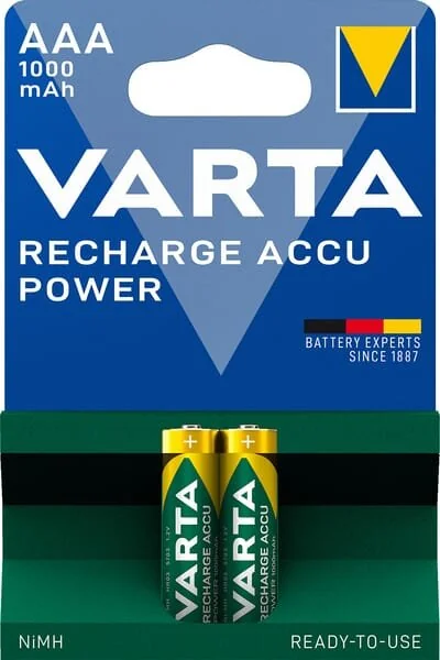 VARTA Consumer Batteries - 5703 - Rechargeable Battery AAA 2x