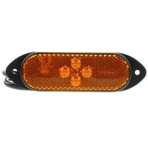 Vignal - 104090 - Marker Light LED, Oval, Amber, Bolt On, mm, Click-In