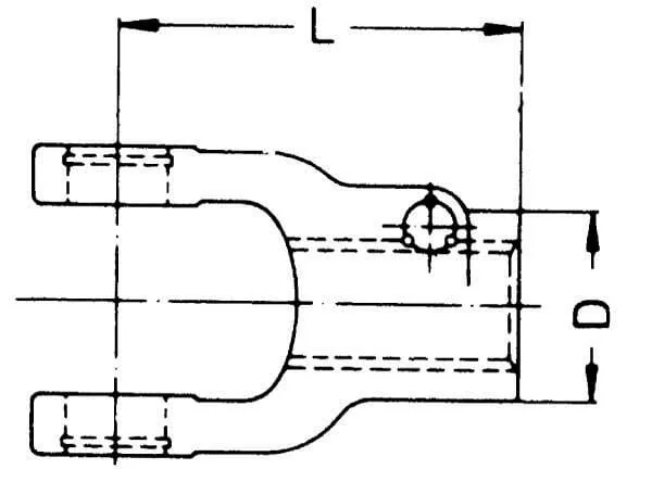 Walterscheid - 3630102 - Yoke, Quick Disconnect, 1-6 Spline, W2500/P500