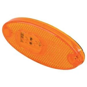 Waś - 1400300308P - Marker Light LED, Oval, 12/, Amber, Bolt On, 102x46mm, Was