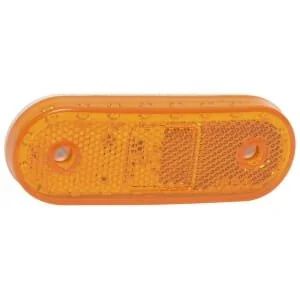 Waś - 14003005340 - Marker Light LED, Rectangular, Amber, Bolt On, 40x114mm, Was