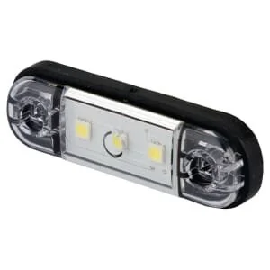Waś - 1400300723 - Interior Light LED, Rectangular, White, Bolt On, 84x24mm, Was