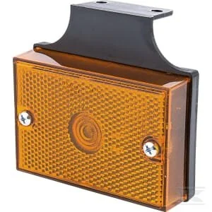 Waś - 1400690420 - Marker Light Rectangular, 12/, Amber, Bolt On, 86x81mm