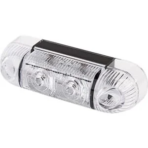 Waś - 1400690820 - Marker Light LED, Rectangular, 12/, White, Bolt On, Was