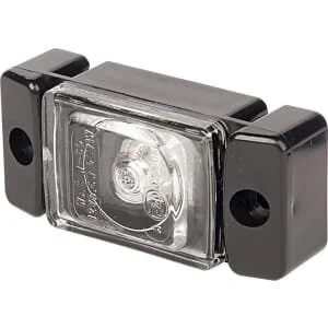 Waś - 1400690830 - Marker Light LED, Rectangular, 12/, Transparent, Bolt On, 72x32mm, Was