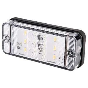 Waś - 1400696702 - Reversing Light LED, Rectangular, 12/, White, Bolt On, 107x47mm