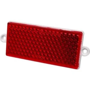 Waś - 1415000211 - Rectangular Reflex Screw-On Red