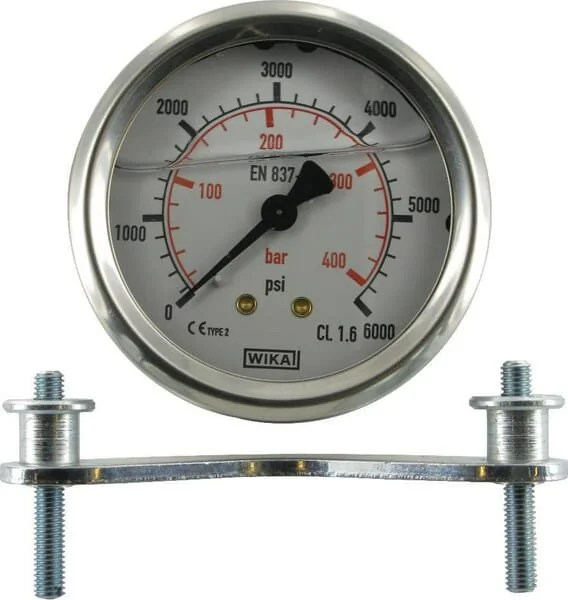 Webtec - MA63400AM - Pressure Gauge 400bar/6000psi Stainless-Rear