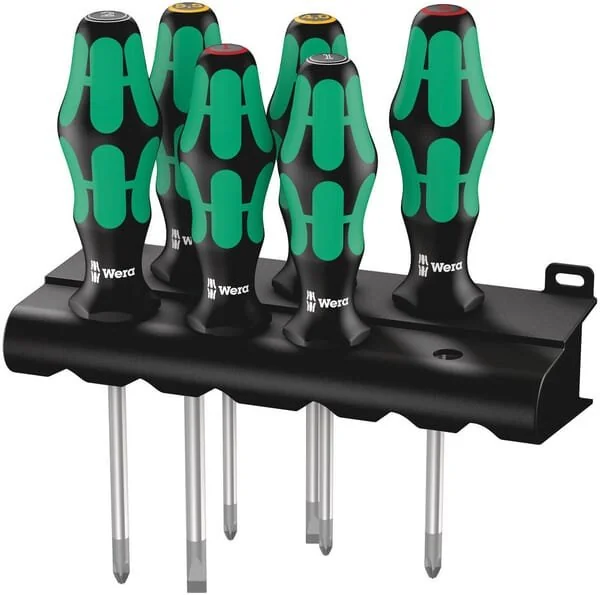 Wera - 3353503556 - Screwdriver Set Kraftform Plus Lasertip And Rack