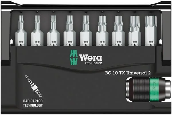 Wera - 86679ZBO - Screwdrivers Bits Set 9 Pieces