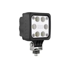 Wesem - 1400147400 - Work Light LED, 22W, 1500lm, Square, 12/, Transparent, Bolt On, 100x146mm, 6 LEDs