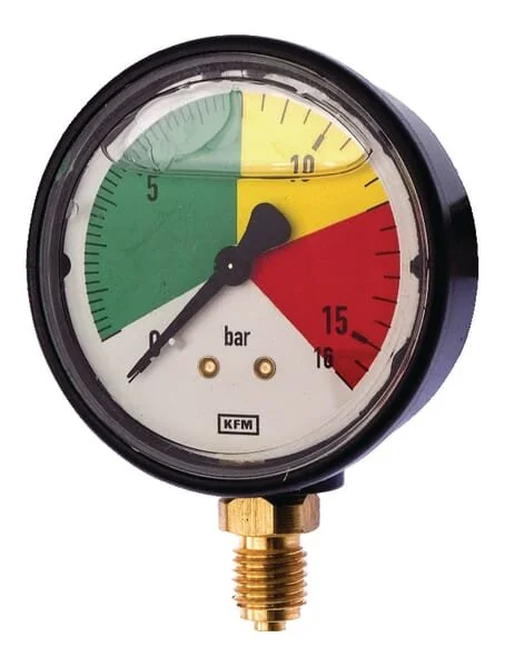 Wika - 65004002000021 - Glycerine Pressure Gauge, Bottom Mount Inlet 16bar