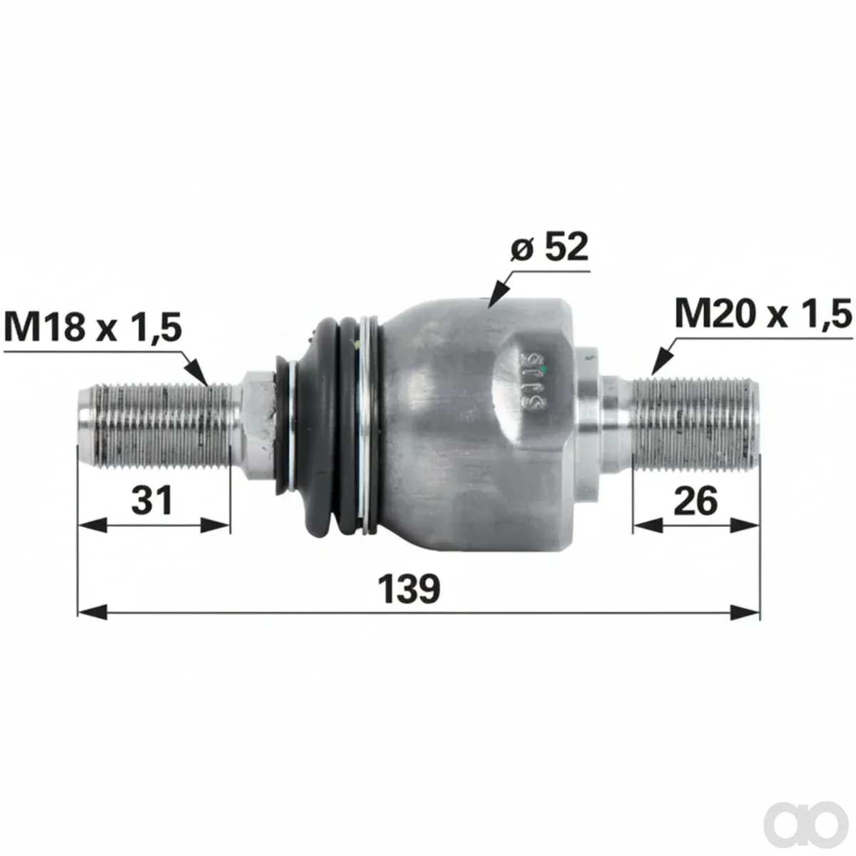 Prillinger-00110008 - Axial joint M18x1.5/M20x1.5 (00110008)
