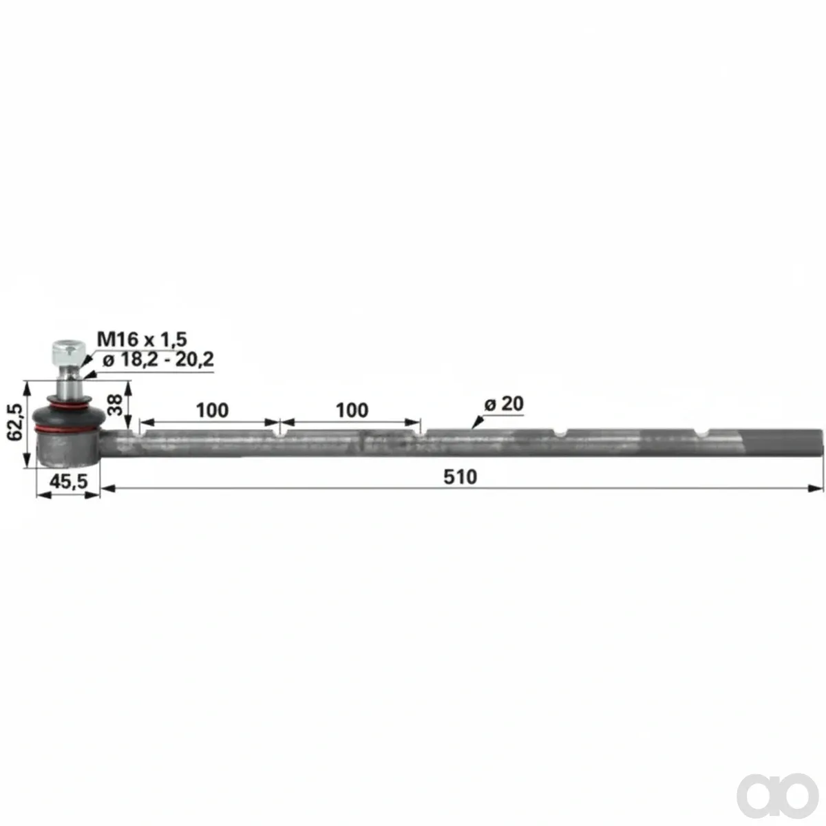 Prillinger-00110010 - Ball joint DM 20 mm (00110010)
