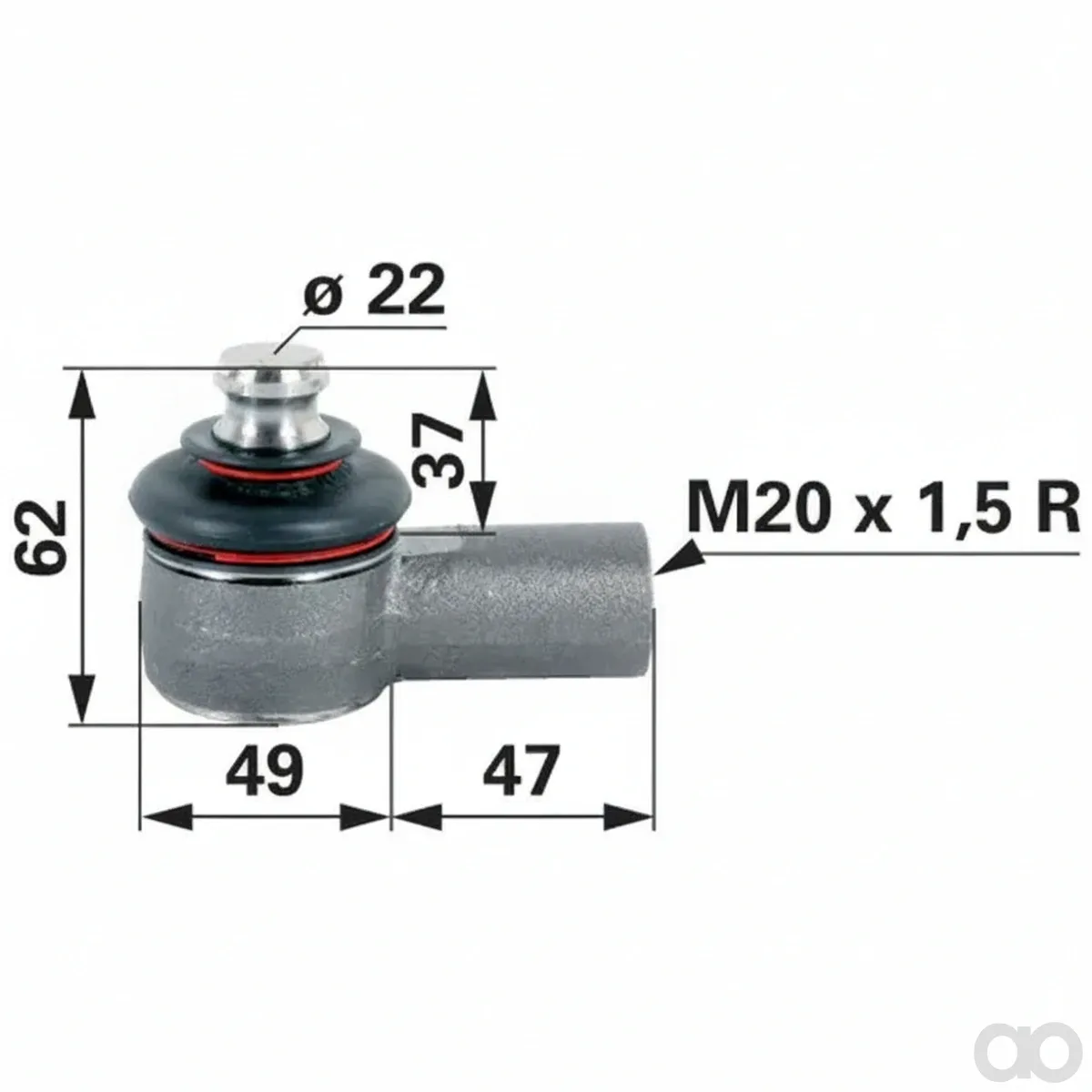 Prillinger-00110304 - Ball joint M20x1.5 (00110304)
