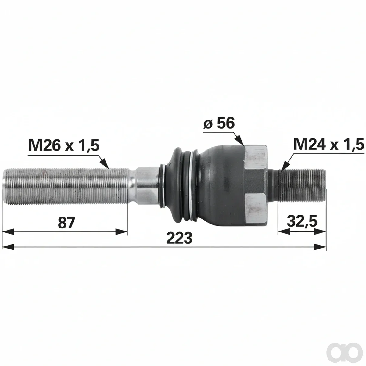 Prillinger-00110595 - Axial Joint M26X1.5/M24X1.5 (00110595)