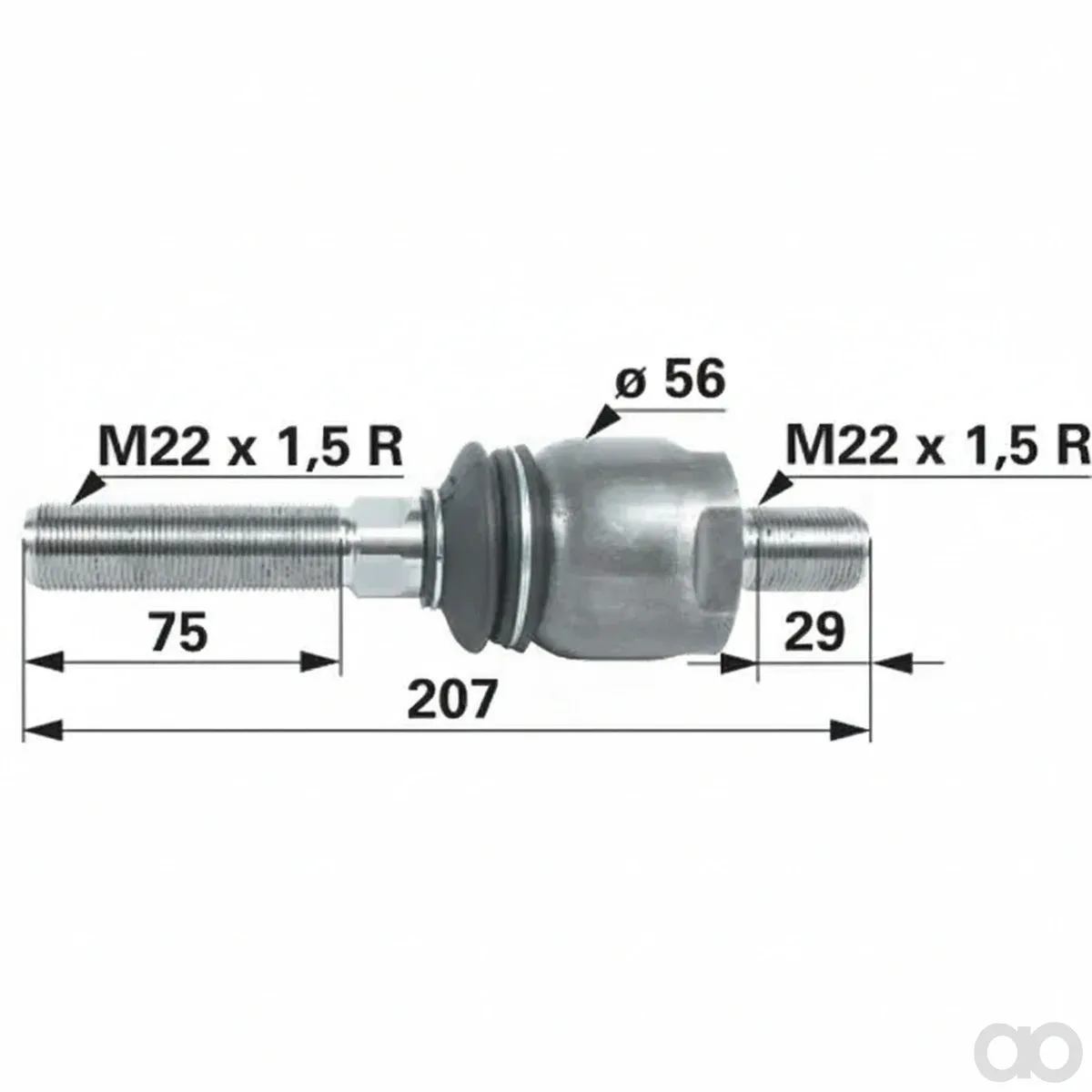 Prillinger-00110875 - Axial Joint M22X1.5/M22X1.5 (00110875)