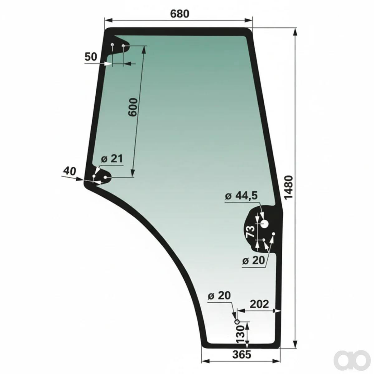 Prillinger-00114430 - Door Window Right Instead Of (00114430)