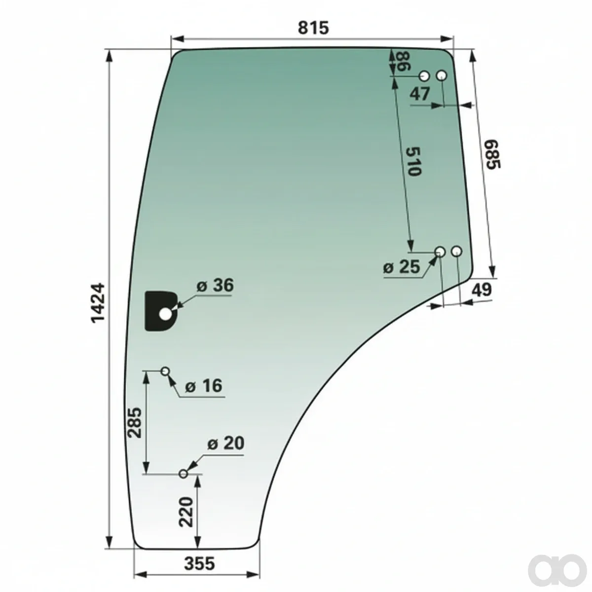 Prillinger-00114439 - Door Window Left Instead Of (00114439)