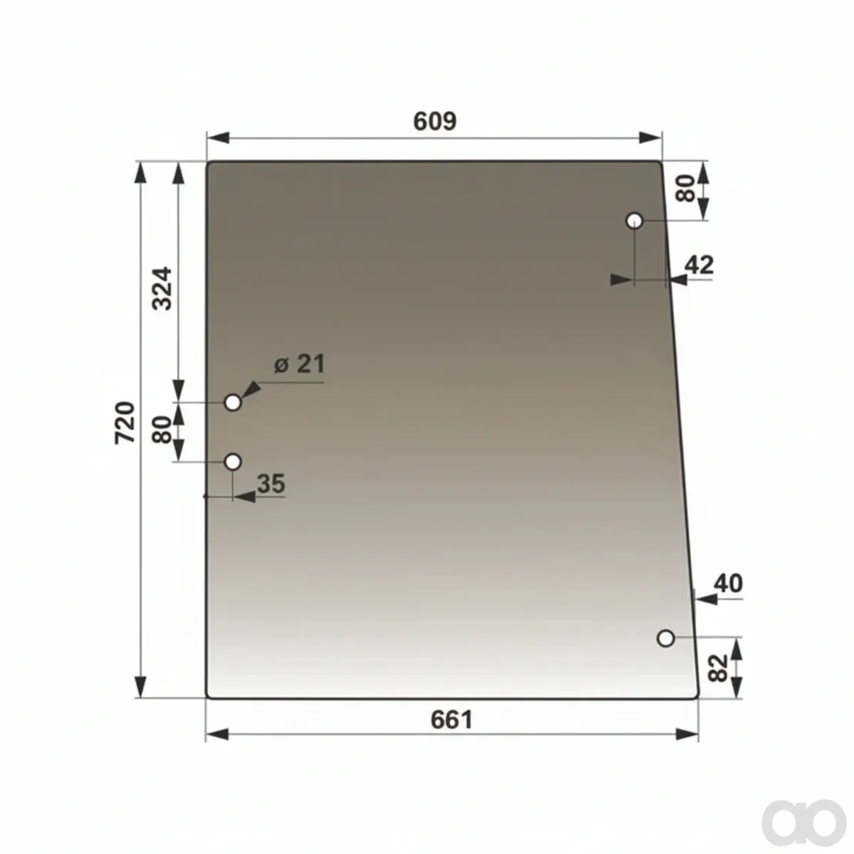 Prillinger-00114850 - Side window right And left (00114850)