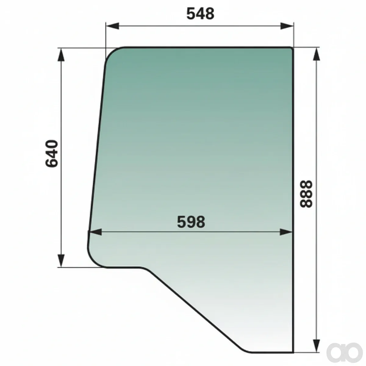 Prillinger-00115048 - Door window top rear Color G (00115048)